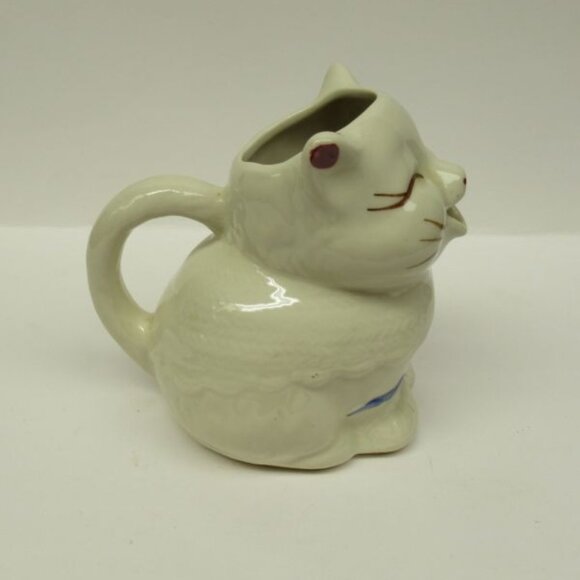Shawnee Pottery Vintage PUSS-N-BOOTS 4 1/2 Inch High Cream Pitcher Creamer, USA - Picture 3 of 4